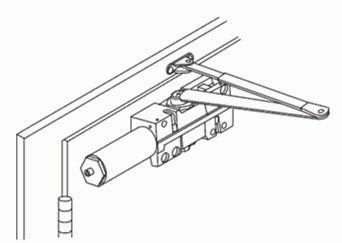 surface closer mount