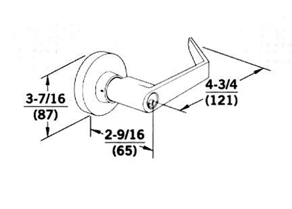 60 Series Lever - CAD Drawing