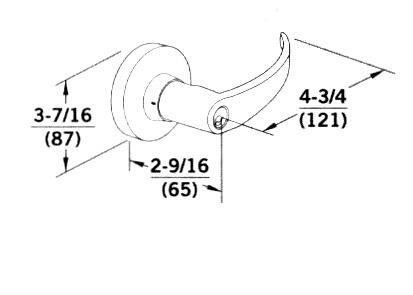 71 Series Lever - CAD Drawing